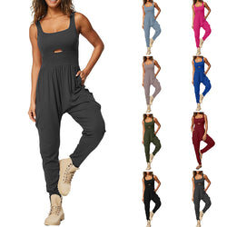 Fashion Sports Outdoor Yoga Vest Hollow Comfort Fitness One-piece Jumpsuit